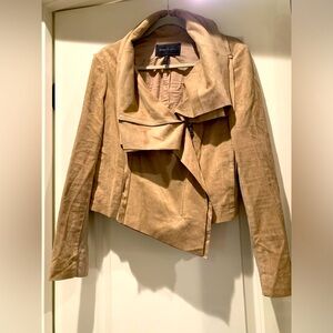 BCBG MAXAZRIA Faux Suede Jacket
